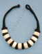 BONE NECKLACES NECKLACE IN BONE, WITH COTTON CLOSURE.COLOR - com Etnika Slog d.o.o.