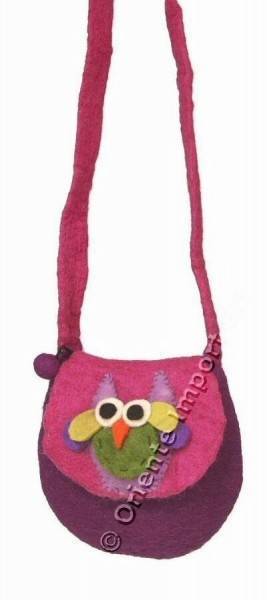 BORSA IN LANA COTTA A TRACOLLA PER BAMBINI.
