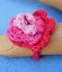 COTTON JEWELRY RING IN CROCHET COTTON AND LUREX WIRE WITH FLOWER, - com Etnika Slog d.o.o.