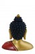 BUSTO BUDDHA IN TERRACOTTA DIPINTA.MISURE Hx