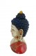 BUSTO BUDDHA IN TERRACOTTA DIPINTA.MISURE Hx