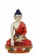 STATUA BUDDHA IN TERRACOTTA COLORATA.MISURE