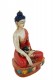 STATUA BUDDHA IN TERRACOTTA COLORATA.MISURE
