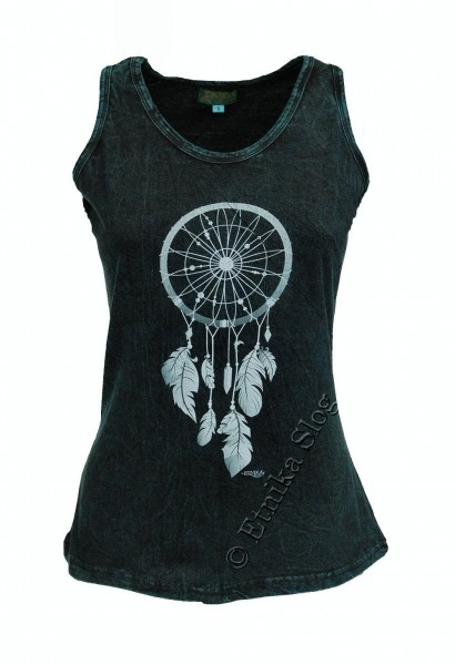 COTTON TANK TOPS - STONEWASHED WITH PRINT AB-NPM04-08 - Oriente Import S.r.l.