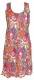 VESTITO CORTO IN COTONE STAMPATO, SPALLINA MEDIA,