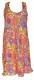 VESTITO CORTO IN COTONE STAMPATO, SPALLINA MEDIA,