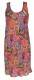 VESTITO CORTO IN COTONE STAMPATO, SPALLINA MEDIA,