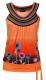TOP MAGLINA DI COTONE CON ELASTAN, SPALLINE E COLL