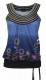 TOP MAGLINA DI COTONE CON ELASTAN, SPALLINE E COLL