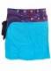 MINI GONNA IN COTONE TINTA UNITA CON FASCIA STAMPA