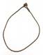 LEATHER JEWELRY INTERLACED NECKLACE MADE OF LEATHER, WITH BUTTONHO - com Etnika Slog d.o.o.
