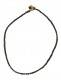 LEATHER JEWELRY INTERLACED NECKLACE MADE OF LEATHER, WITH BUTTONHO - com Etnika Slog d.o.o.