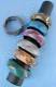 BRACELETS - WOOD BANGAL WOODEN COLOURED BRACELET, SMOOTH, SPIRAL, D - com Etnika Slog d.o.o.
