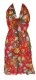 VESTITO LUNGO IN COTONE, SPALLINE DA LEGARE SU COL