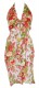 VESTITO LUNGO IN COTONE, SPALLINE DA LEGARE SU COL