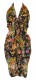 VESTITO LUNGO IN COTONE, SPALLINE DA LEGARE SU COL
