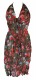 VESTITO LUNGO IN COTONE, SPALLINE DA LEGARE SU COL