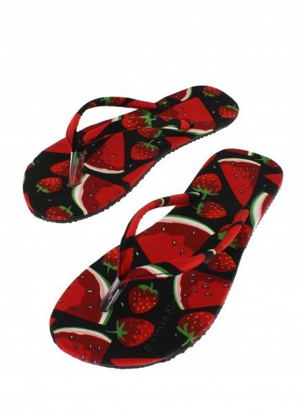 INFRADITO FLIP FLOP IN GOMMA RIVESTITO IN TESSUTO.