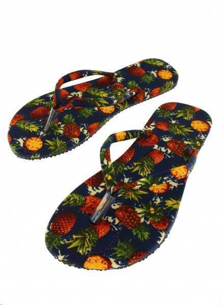 INFRADITO FLIP FLOP IN GOMMA RIVESTITO IN TESSUTO.