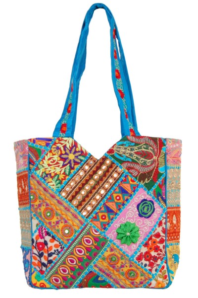 SHOULDER BAGS BIG SHOULDER BAG&nbsp;MADE OF COTTON, PATCHWORK SARI, L - com Etnika Slog d.o.o.