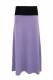 GONNA LUNGA DI COTONE E VISCOSA CON ELASTAN, FASCI