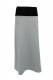 GONNA LUNGA DI COTONE E VISCOSA CON ELASTAN, FASCI