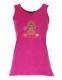 CANOTTA DONNA IN COTONE STONE WASHED CON STAMPA.b