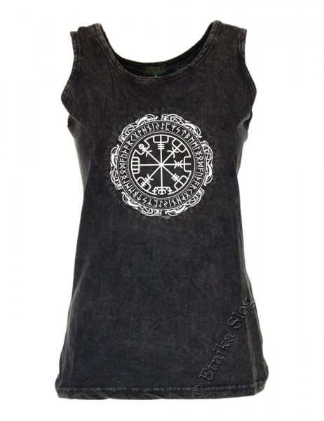 COTTON TANK TOPS - STONEWASHED WITH PRINT AB-NPM04-40 - Oriente Import S.r.l.