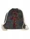 ZAINO SACCO IN COTONE STONE WASHED CON&nbsp;STAMPA ANKH