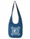SINGLE COLOR SHOULDER BAG WITH PRINT BAGGY SHOULDER BAG MADE OF COTTON, WITH TWO POCKET - Etnika Slog d.o.o.