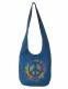 SINGLE COLOR SHOULDER BAG WITH PRINT BAGGY SHOULDER BAG MADE OF COTTON, WITH TWO POCKET - Etnika Slog d.o.o.