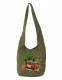 SINGLE COLOR SHOULDER BAG WITH PRINT BAGGY SHOULDER BAG MADE OF COTTON, WITH TWO POCKET - Etnika Slog d.o.o.