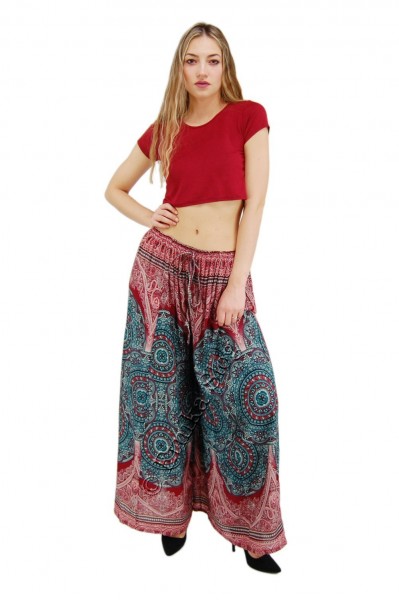 VISCOSE TROUSERS AND SHORTS WIDE-LEG TROUSERS MADE OF VISCOSE WITH ADJUSTABLE - Etnika Slog d.o.o.