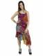 VESTITO IN COTONE, CON DIFFERENTI MOTIVI PATCHWORK