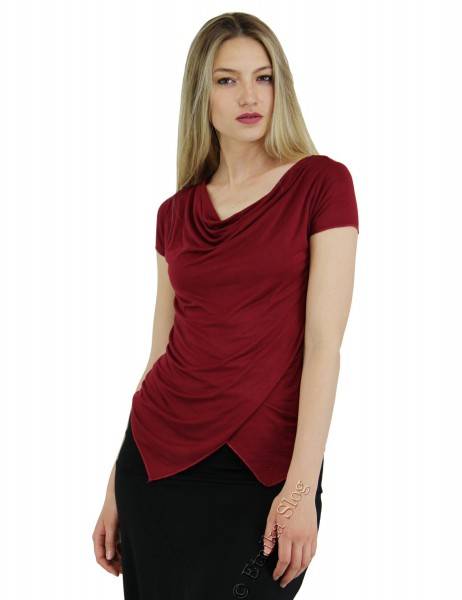 UNICOLOR JERSEY TOPS SUMMER T-SHIRT MADE OF JERSEY COTTON WITH VISCOSE, - com Etnika Slog d.o.o.