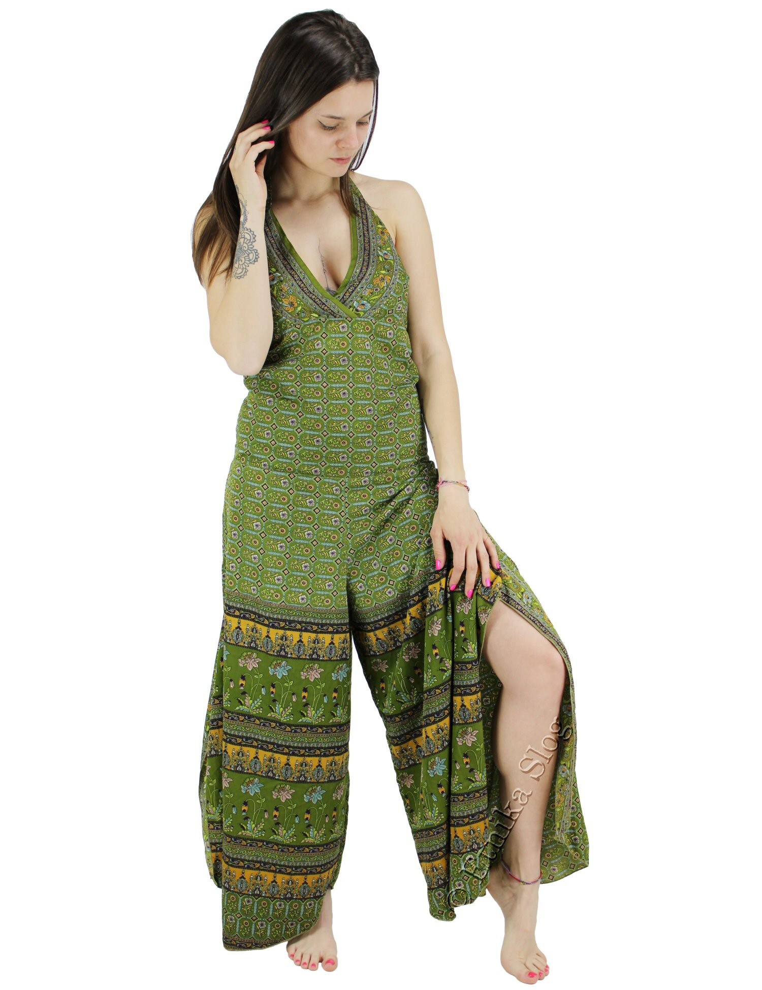 spanLONG VINTAGE INDIAN ROMPER MADE OF SILK AND VISCOSE. S