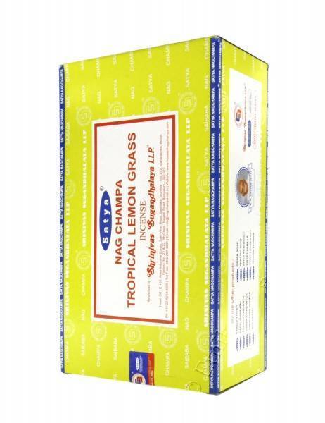 INCENSO SATYA, FRAGRANZA&nbsp;TROPICAL LEMON GRASS .