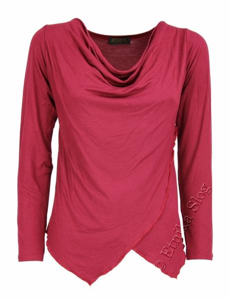 UNICOLOR JERSEY TOPS LONG SHIRT MADE OF COTTON AND VISCOSE, UNICOLOR, W - com Etnika Slog d.o.o.