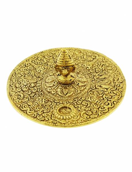 INCENSE HOLDERS IN METAL INCENSE HOLDER ON THE PLATE, MADE OF METAL, WITH I - Etnika Slog d.o.o.