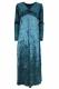 VESTITO LUNGO IN&nbsp;VELVET CON ELASTAN , MANICHE LUNG