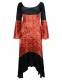 VESTITO LUNGO&nbsp;IN&nbsp;VELVET CON ELASTAN , MANICHE LUNG