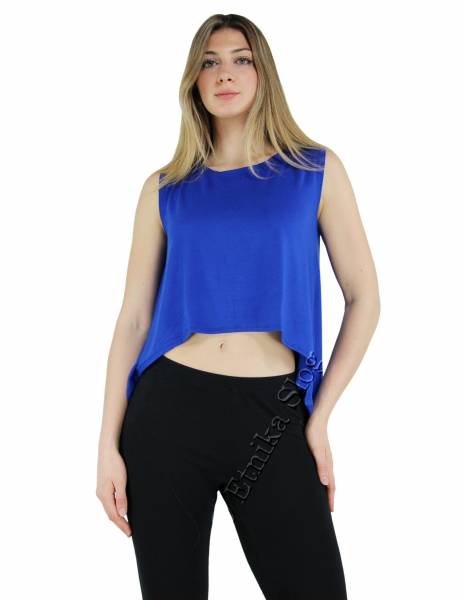 UNICOLOR JERSEY TOPS MINI TOP MADE OF COTTON, VISCOSE AND ELASTANE, UNI - Etnika Slog d.o.o.