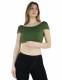 UNICOLOR JERSEY TOPS T-SHIRT MADE OF COTTON AND VISCOSE, UNICOLOR, WIDE - Etnika Slog d.o.o.