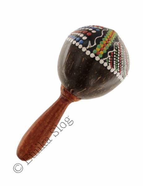 STRUMENTI MUSICALI MARACAS IN LEGNO DIPINTO A MANODIMENSIONE 23 - Etnika Slog d.o.o.