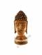STATUA IN LEGNO DI CEDRO TESTA DI BUDDHA VERNICIAT