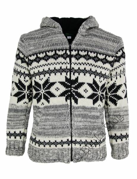 WOOLEN JACKETS, PONCHOS AND SWEATERS COSY WOOLLEN WINTER JACKET, FULLY LINED, WITH HOOD - Etnika Slog d.o.o.