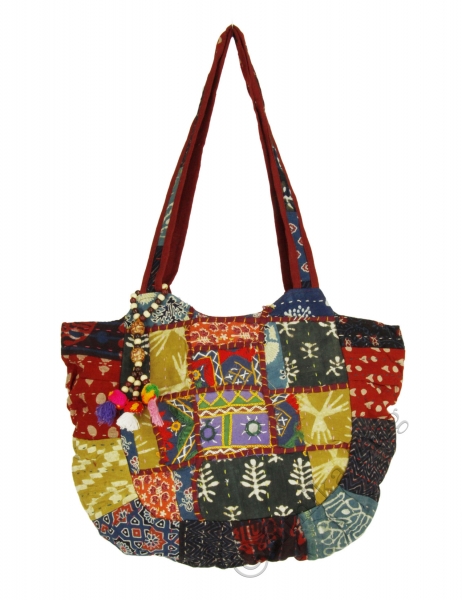 SHOULDER BAGS SHOULDER BAG ROUND COTTON PATCHWORK SARI. ME - com Etnika Slog d.o.o.