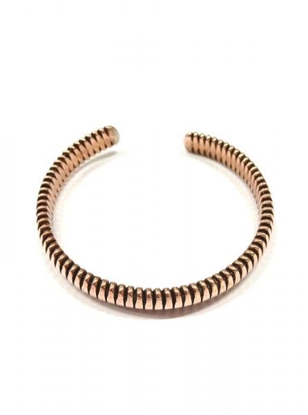 BRACCIALE APERTO IN RAME, OTTONE INTRECCIATO