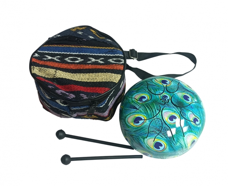 MUSICAL INSTRUMENTS METAL DRUM (TONGUE DRUM), WITH COTTON CASE AND KNO - Etnika Slog d.o.o.