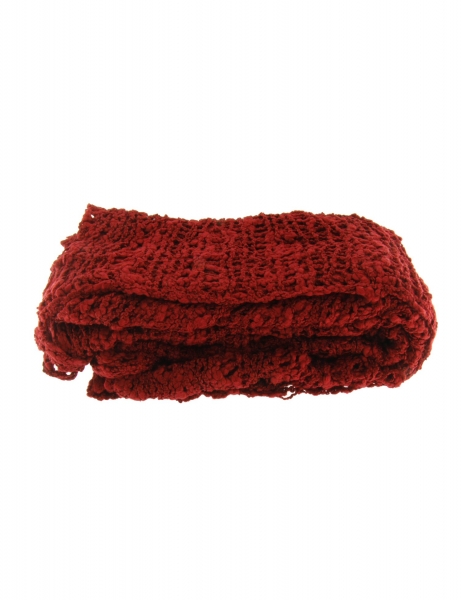 STRETCH PONCHO MADE OF VISCOSE, FISHNET PROCESSING